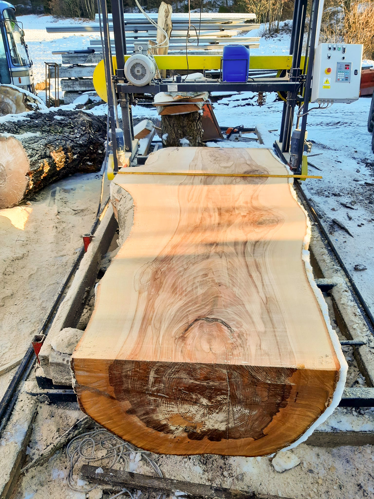 Sawmill cutting wood in Norway